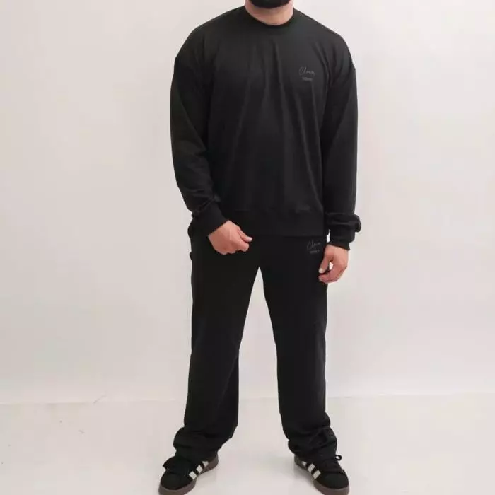 CONJUNTO SUDADERA BUZO NEGRO