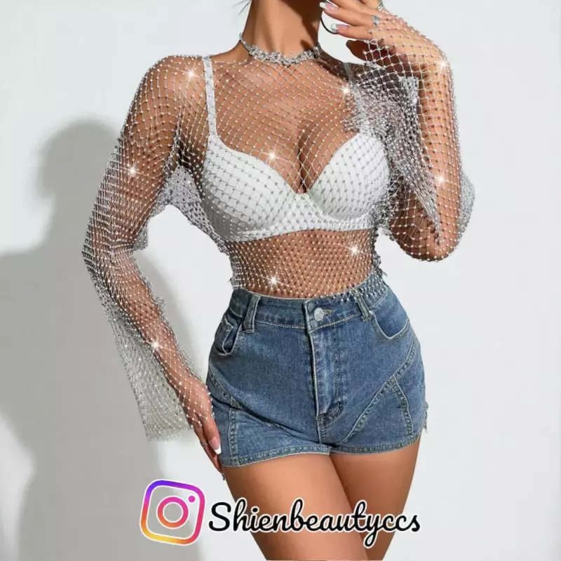 Top metalizado transparente de mall