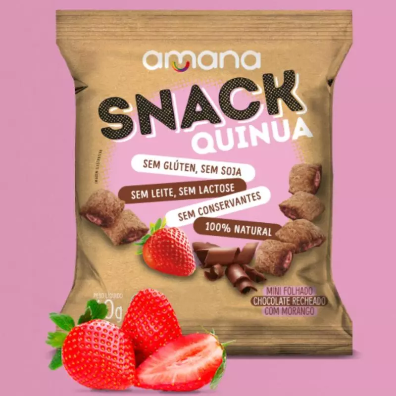 Snack Quinua Morango  40g