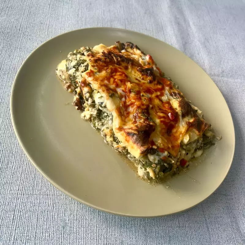 Lasagna de verdula y pollo
