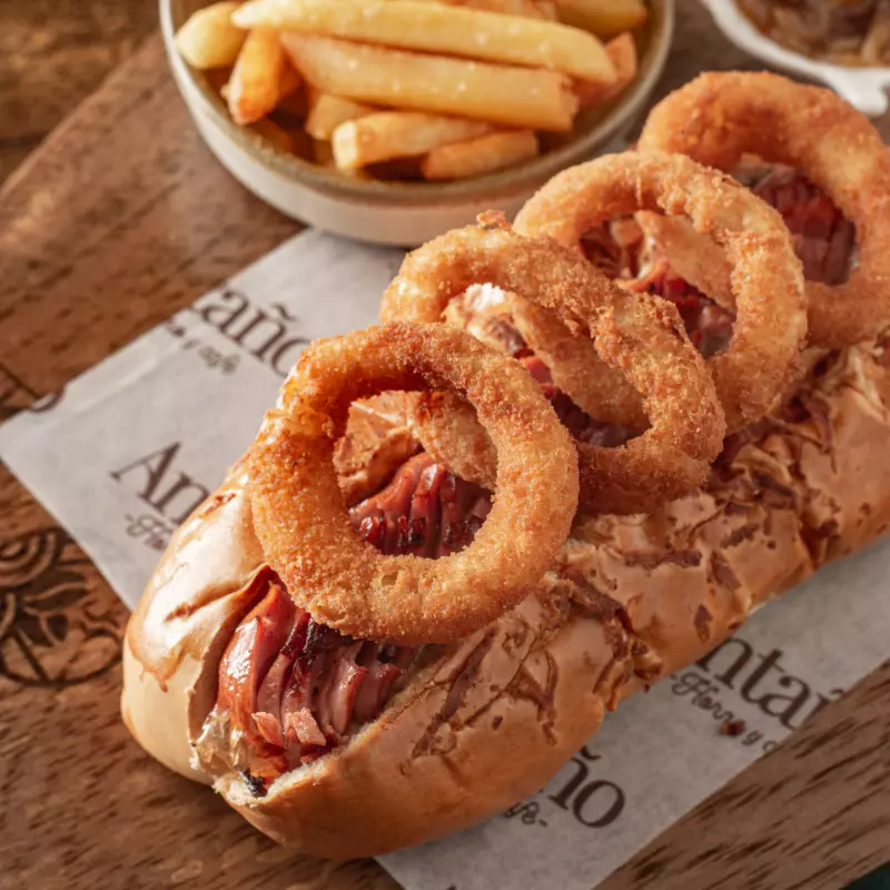 Perro de aros + vaso de gaseosa