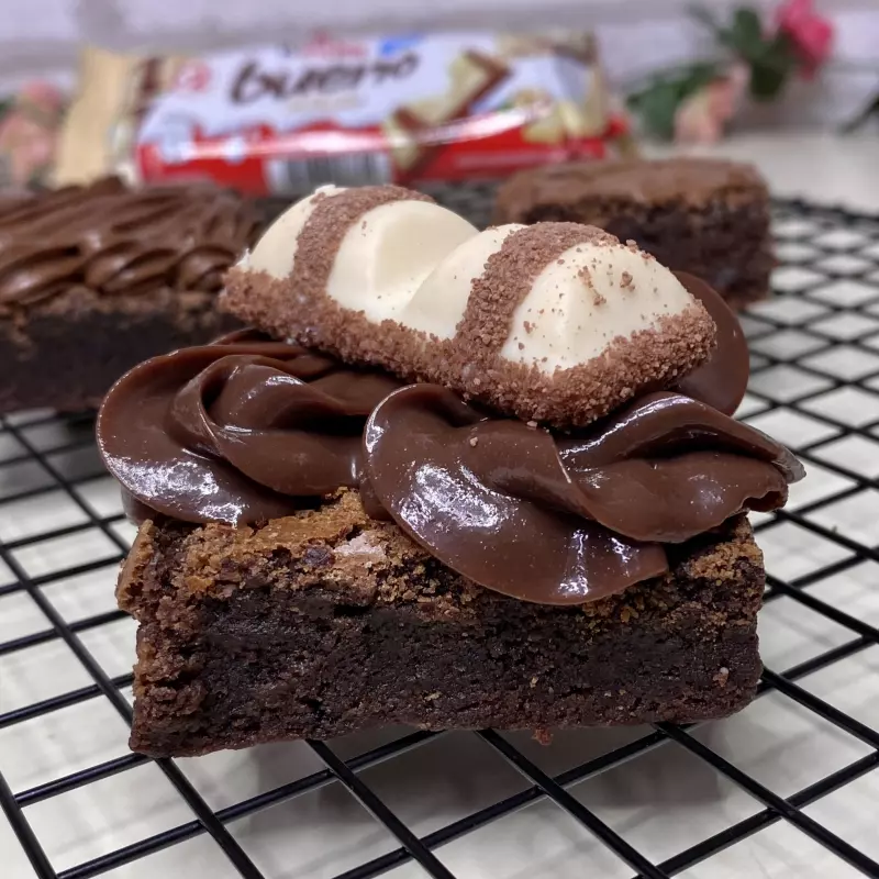 Brownie recheio d Chocolate e kinder