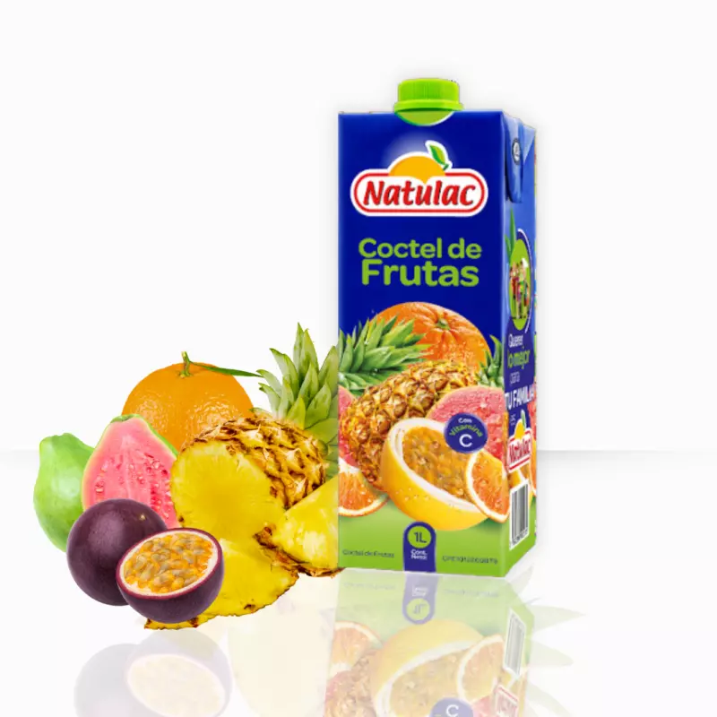 JUGO NATULAC DE COCTEL DE FRUTAS 1L