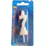 VB7 Vela aniversário branca c/10 Nº7