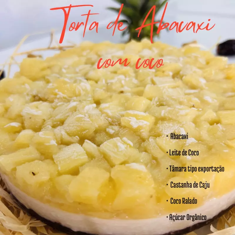Torta Abacaxi c/ Coco- Forma 15 cm