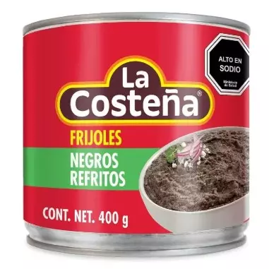 Frijoles negros refritos La Costeña