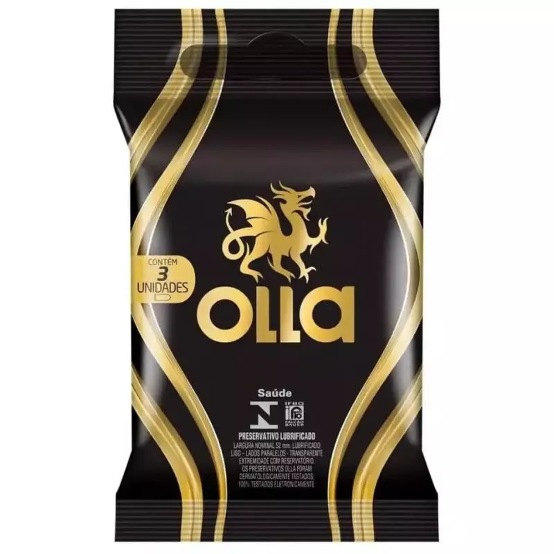 Preservativo Olla Play Com 3 Unidade