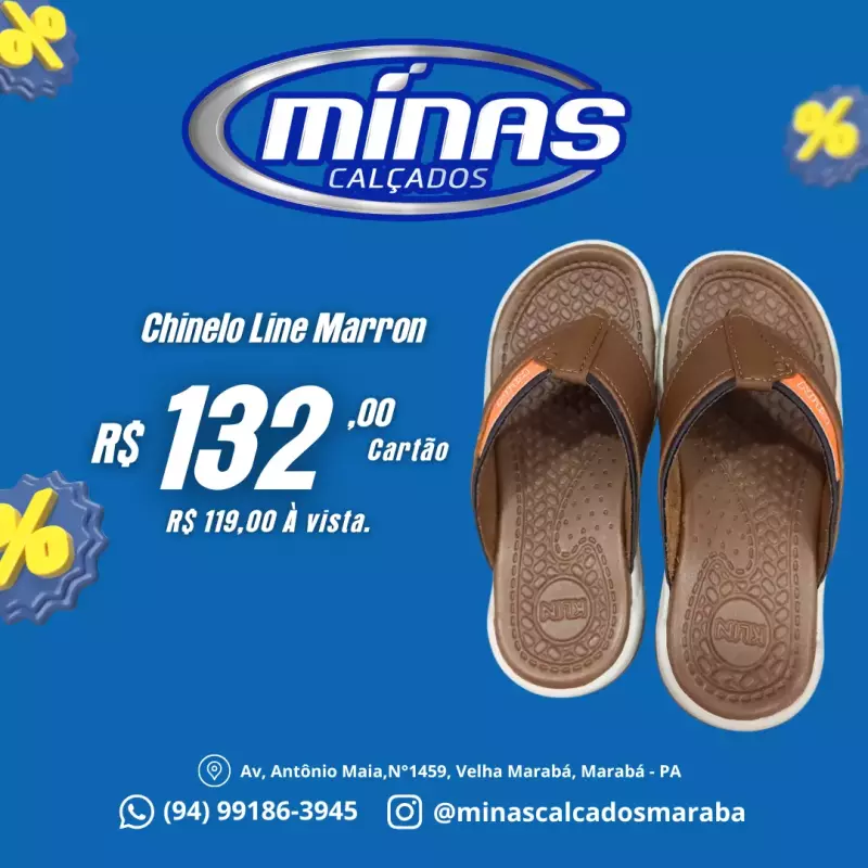 Chinelo Line Marron RF:476238