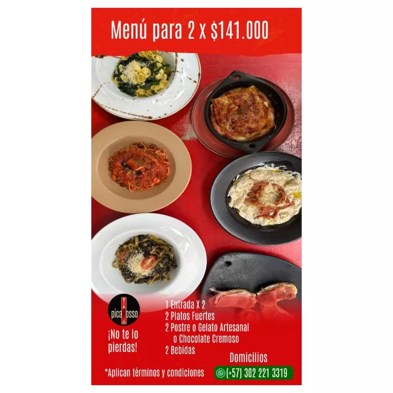 MENÚ MAMÁ COCINA X2 selección