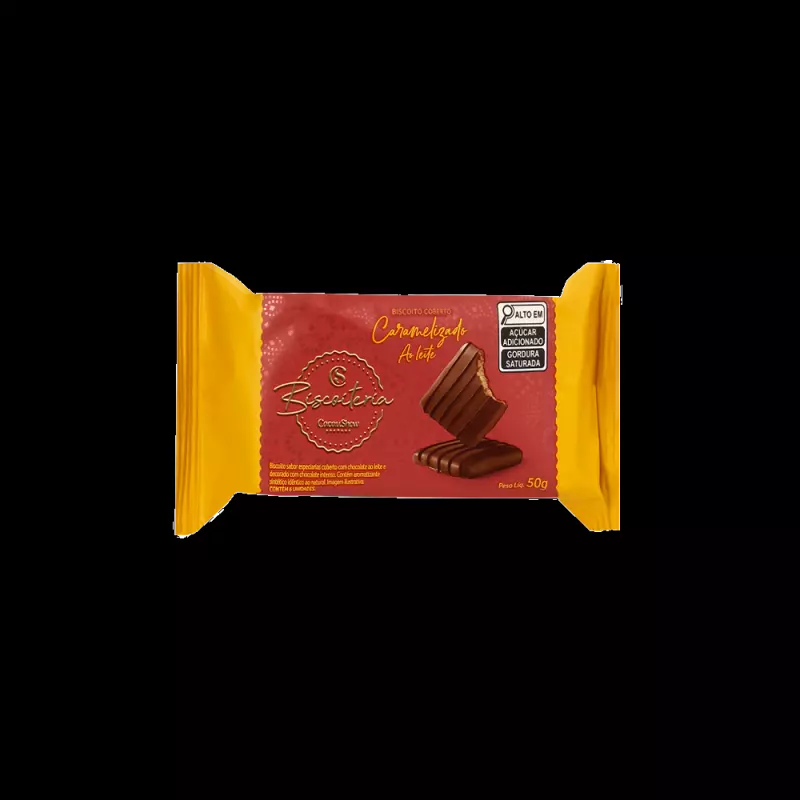 Biscoito caramelizado ao leite 50g
