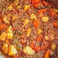 2ª Opção-carne moída-batata-cenoura