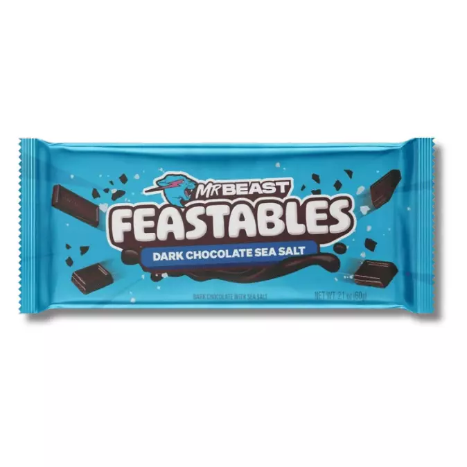 Feastables dark chocolate sea salt