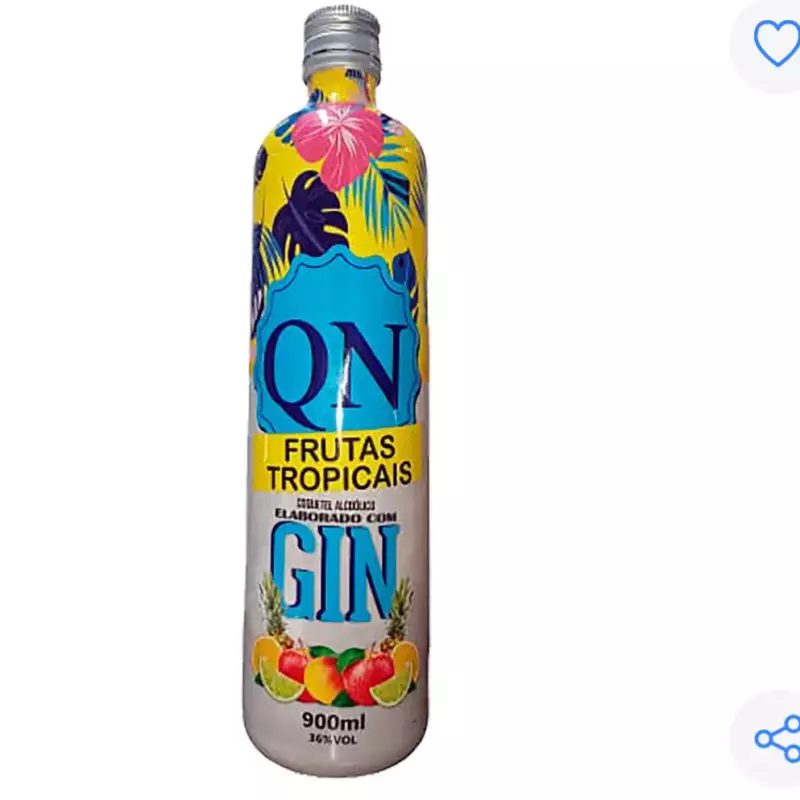 Gin Qn Frutas Tropicais 900ml