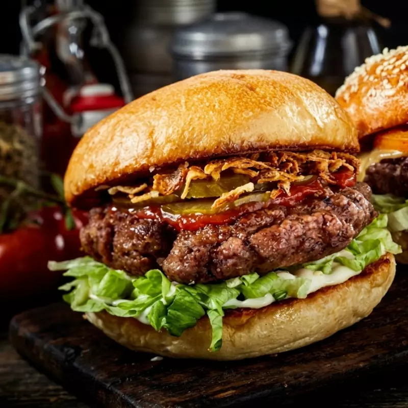 Hamburguesa Canadiense con Papas