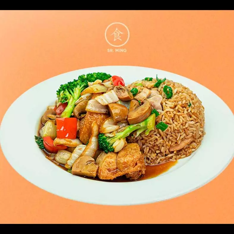 Verduras con champiñones