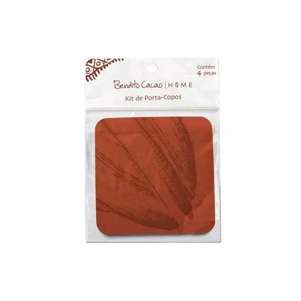 Kit 4 Porta-Copos Terracota