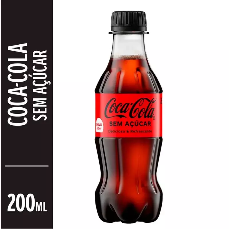 Coca cola pet sem açúcar 250ml