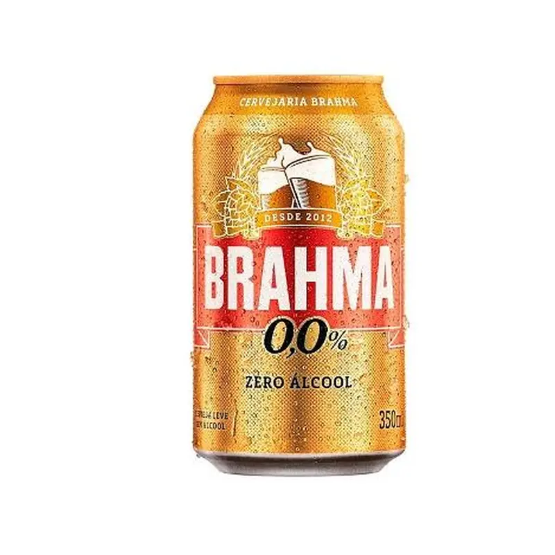 Brahma Zero Alcool Latinha 350ml