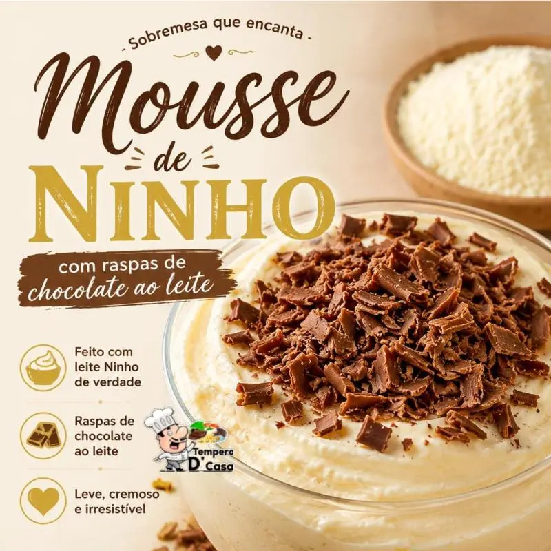 Mousse de Ninho c/ Chocolate