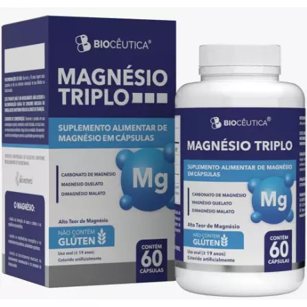 MAGNÉSIO TRIPLO BIOCÊUTICA 60 CAPS