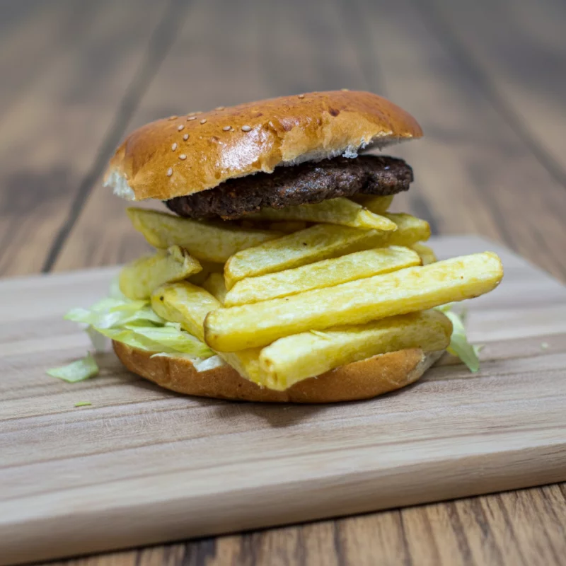 HAMBURGUESA CON QUESO