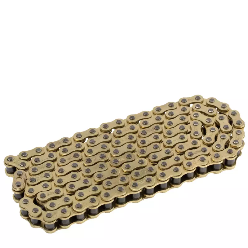 CADENA 428HOx132 ENCAUCHETADA DORADA