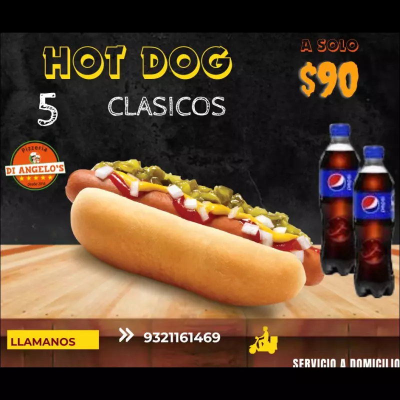 5 HOT DOG