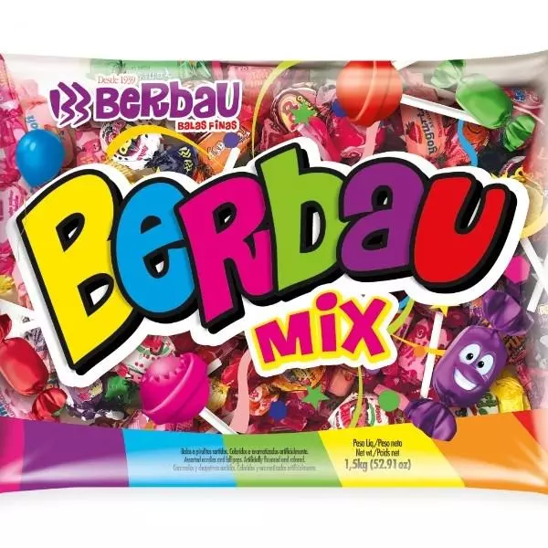 Berbau Mix Balas E Pirulitos - 1,2KG