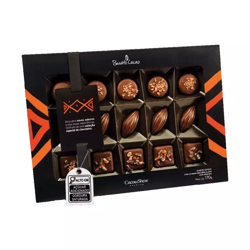 Caixa de Bombom Bendito Cacao 170g