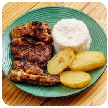 Pollo anticuchero c/Papas dorada