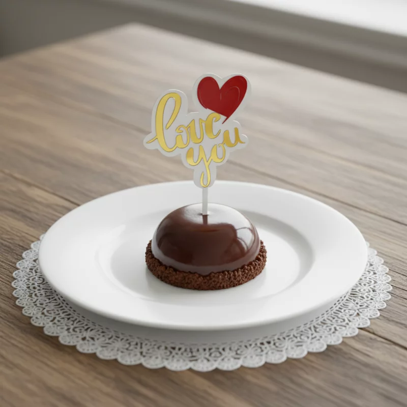 E001 TOPPER LOVE YOU- 16X9CM