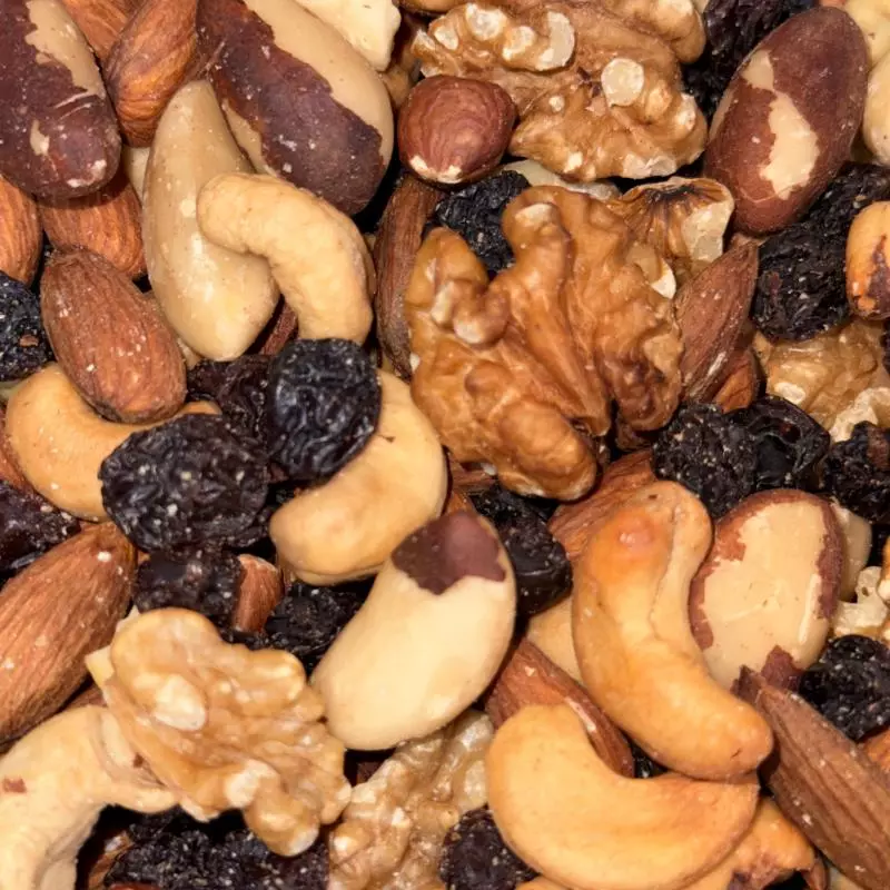 MIX DE CASTANHAS NOBRES COM PASSAS