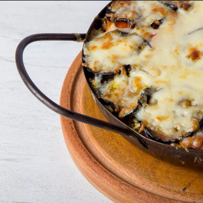 Lasagna vegetariana de estación.