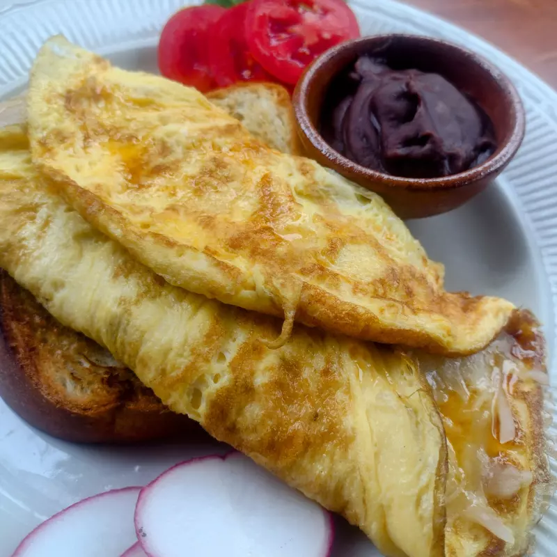 OMELETTE JAMON Y QUESO