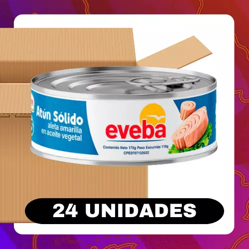 Bulto Eveba Atún Aleta Amarilla 170g
