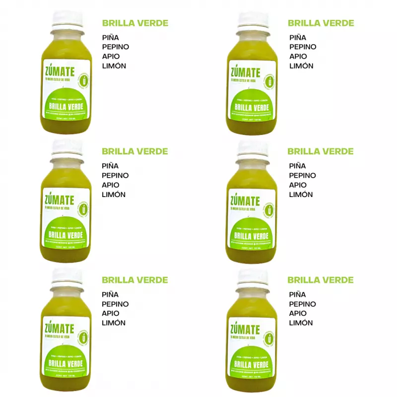 6 Pack Brilla verde