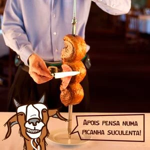 Picanha argentina com queijo petisco