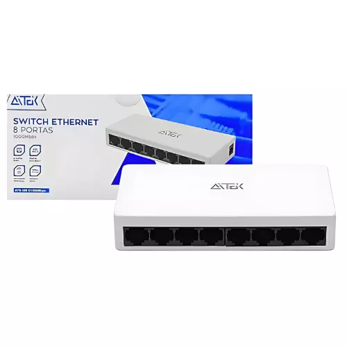 SWITCH ATEK 8PORTAS ATS-108G1000MBPS