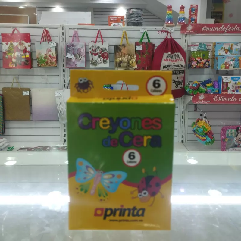 Creyones de cera Printa 6 piezas