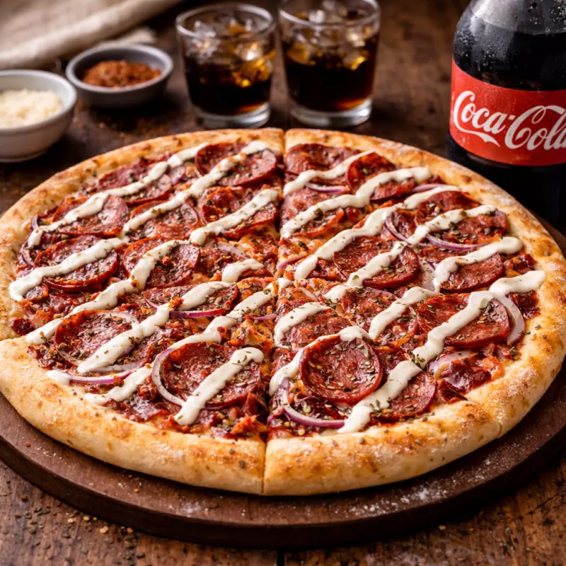 Pizza Calabresa + Coca 2L