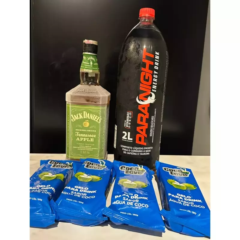 Combo Jack daniels maça verde 1L