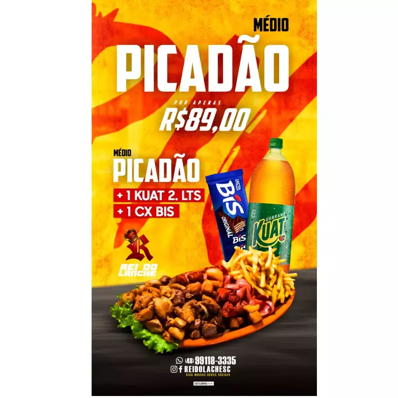 Picadao Md + Bis + kuat 2lts