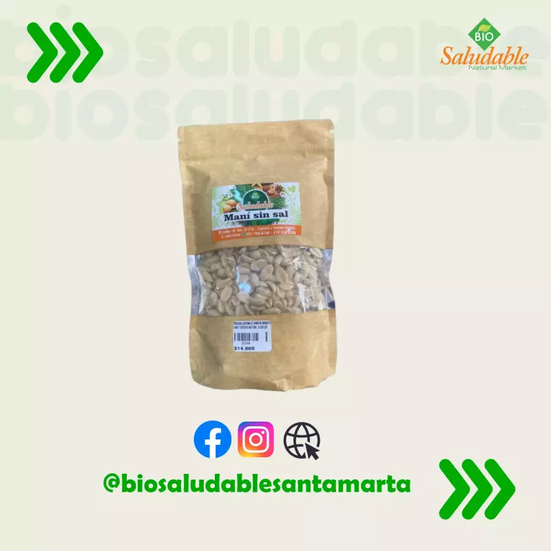 Maní sin sal