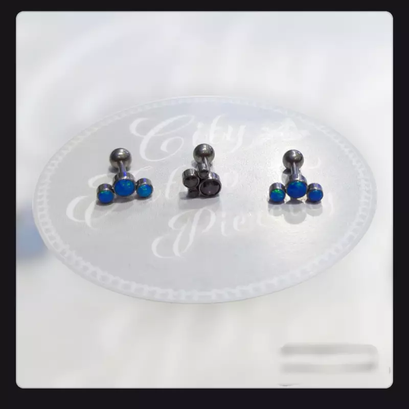 Labret piedra de palo titanio