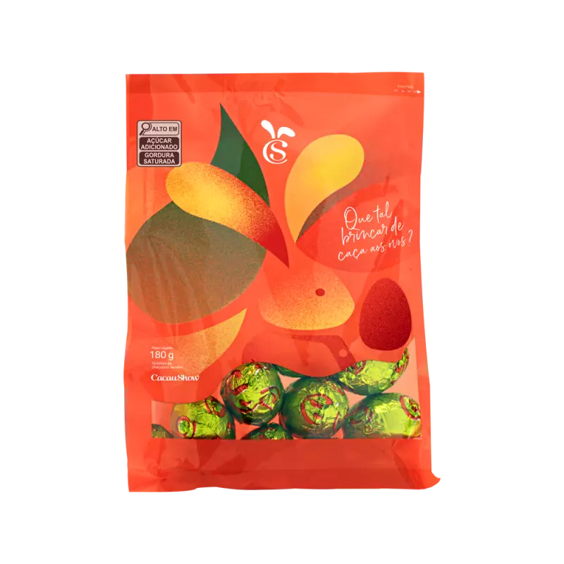 Mini Ovinhos Cacau Magia Leite 180g