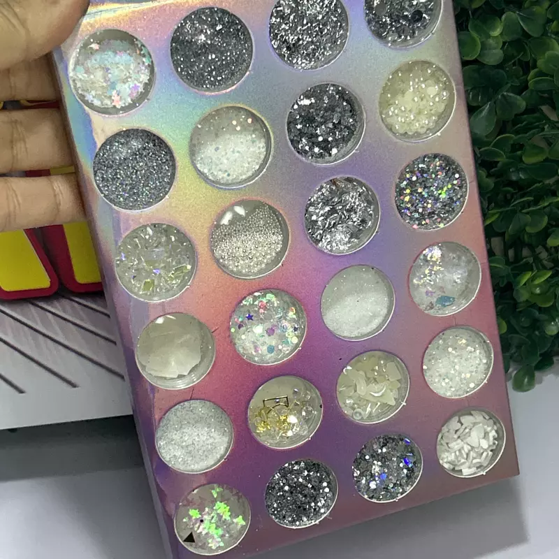 Cartela Prata e Branco C/24 Real Lov