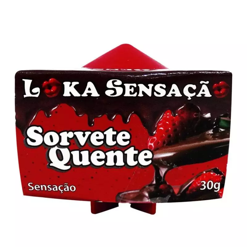 VELA COMESTÍVEL SORVETE QUENTE SENSAÇÃO