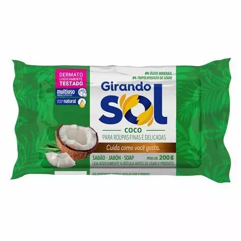 Sabão em Barra Girando Sol 200g