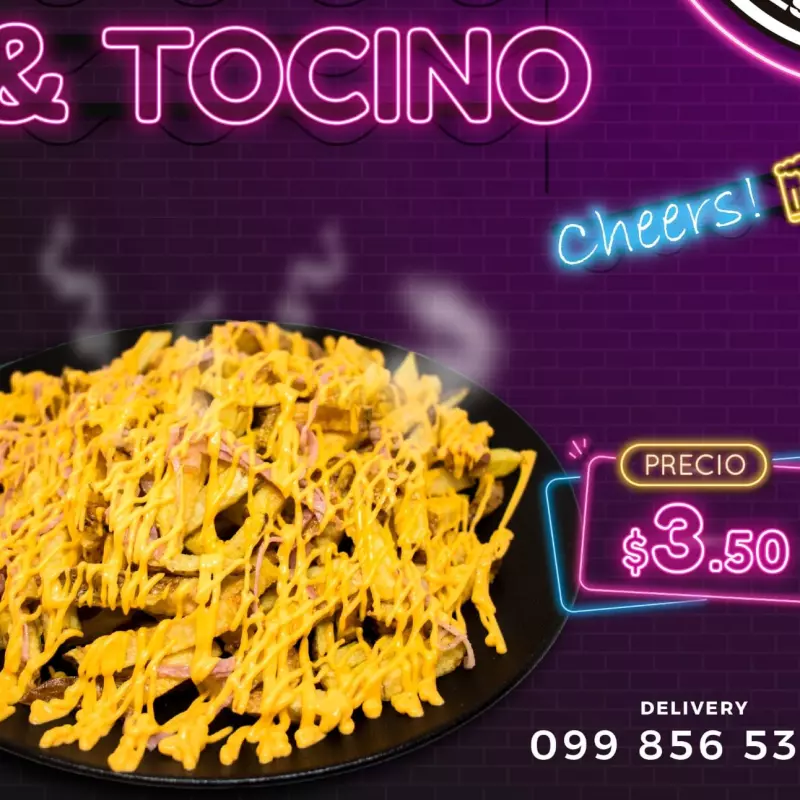 NACHOS TOCINO CON QUESO CHEDDAR