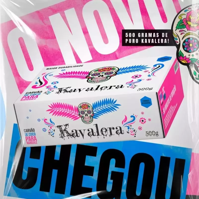 Caixa de Carvão Kavalera 500g